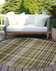 Addison Rugs Plaid Brown Washable Indoor-Outdoor Rug