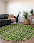 Addison Rugs Plaid Green Washable Indoor-Outdoor Rug