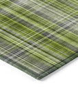 Addison Rugs Plaid Green Washable Indoor-Outdoor Rug