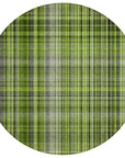 Addison Rugs Plaid Green Washable Indoor-Outdoor Rug