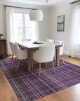 Addison Rugs Plaid Purple Washable Indoor-Outdoor Rug