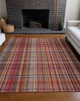 Addison Rugs Plaid Red Washable Indoor-Outdoor Rug