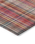 Addison Rugs Plaid Red Washable Indoor-Outdoor Rug