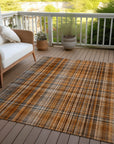 Addison Rugs Plaid Terracotta Washable Indoor-Outdoor Rug