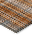 Addison Rugs Plaid Terracotta Washable Indoor-Outdoor Rug