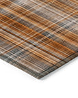 Addison Rugs Plaid Terracotta Washable Indoor-Outdoor Rug