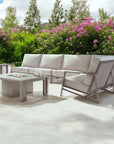 Prism Sectional Sofa With Firepit Table Set 6PC