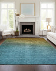 Addison Rugs Quiet Current Brown Washable Indoor-Outdoor Rug