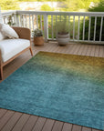 Addison Rugs Quiet Current Brown Washable Indoor-Outdoor Rug