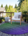 Addison Rugs Quiet Current Green Washable Indoor-Outdoor Rug