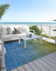 Addison Rugs Quiet Current Olive Washable Indoor-Outdoor Rug