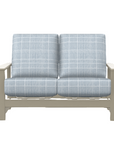 Telescope Leeward Deep Seat Outdoor Loveseat with Independent Hidden Motion