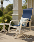 Telescope Soho Sling High Back Swivel Outdoor Rocker 2PC