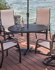Telescope Soho Sling Round Outdoor Dining Set 5PC