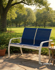 Telescope Soho Sling Stacking Two-Seater Outdoor Loveseat