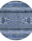 Addison Rugs Southwest Blue Washable Indoor-Outdoor Rug