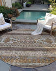 Addison Rugs Southwest Brown Washable Indoor-Outdoor Rug