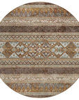 Addison Rugs Southwest Brown Washable Indoor-Outdoor Rug
