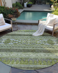 Addison Rugs Southwest Green Washable Indoor-Outdoor Rug