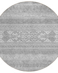 Addison Rugs Southwest Grey Washable Indoor-Outdoor Rug