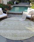 Addison Rugs Southwest Khaki Washable Indoor-Outdoor Rug
