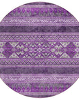 Addison Rugs Southwest Purple Washable Indoor-Outdoor Rug