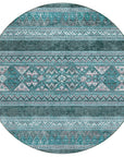 Addison Rugs Southwest Teal Washable Indoor-Outdoor Rug