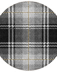 Addison Rugs Spiral Whispers Black Washable Indoor-Outdoor Rug