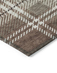 Addison Rugs Spiral Whispers Brown Washable Indoor-Outdoor Rug