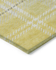 Addison Rugs Spiral Whispers Gold Washable Indoor-Outdoor Rug
