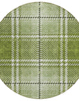 Addison Rugs Spiral Whispers Green Washable Indoor-Outdoor Rug