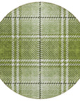 Addison Rugs Spiral Whispers Green Washable Indoor-Outdoor Rug