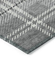 Addison Rugs Spiral Whispers Grey Washable Indoor-Outdoor Rug