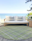 Addison Rugs Still Bloom Green Washable Indoor-Outdoor Rug