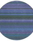 Addison Rugs Stripes Blue Washable Indoor-Outdoor Rug