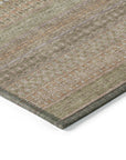 Addison Rugs Stripes Brown Washable Indoor-Outdoor Rug