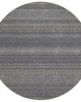 Stripes Grey Washable Indoor-Outdoor Rug