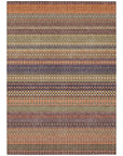 Addison Rugs Stripes Paprika Washable Indoor-Outdoor Rug