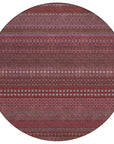 Addison Rugs Stripes Red Washable Indoor-Outdoor Rug