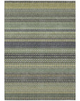 Addison Rugs Stripes Sage Washable Indoor-Outdoor Rug