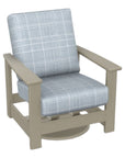 Leeward Deep Seat Swivel Hidden Motion Arm Chair