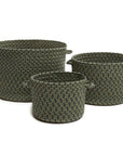 Twin River Braided Handmade Basket 3PC