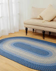 Rhody Rug Twin River Braided Oval Reversible Outdoor Rugs