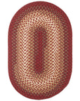Rhody Rug Twin River Braided Oval Reversible Outdoor Rugs