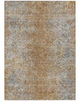 Vintage Terracotta Washable Indoor-Outdoor Rug