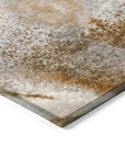 Addison Rugs Watercolors Brown Washable Indoor-Outdoor Rug