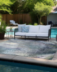 Addison Rugs Watercolors Ivory Washable Indoor-Outdoor Rug