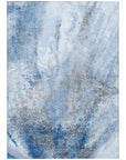 Addison Rugs Watercolors Navy Washable Indoor-Outdoor Rug