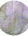 Watercolors Purple Washable Indoor-Outdoor Rug