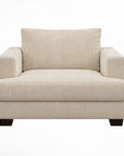 LOOMLAN Custom Upholstery Waterfall Scandinavian Minimalist Fabric Accent Chair